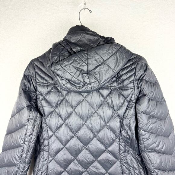 MICHAEL Michael Kors Packable Down Filled Quilted Long Line Coat Black Size M - Picture 15 of 15